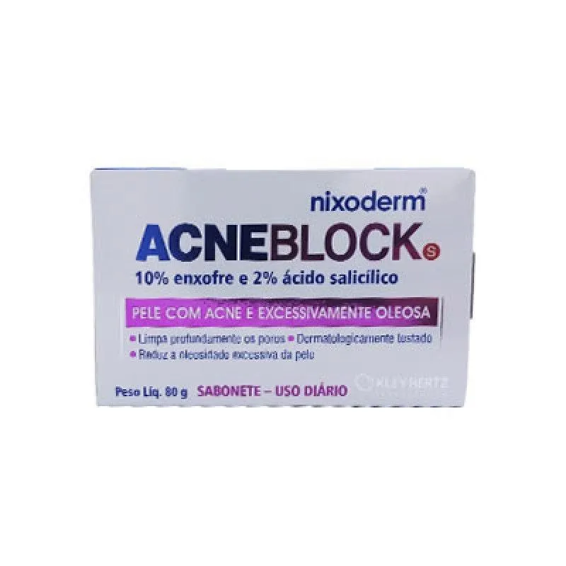 Acneblock Sabonete S - 80g - Kley Hertz