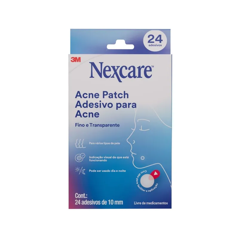 Adesivo Para Acne Nexcare 10mm 24 Unidades