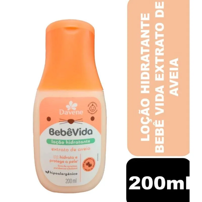 Água de Colônia Bebê Vida Extrato de Aveia 200ml