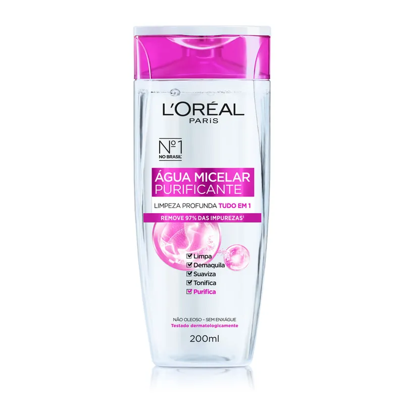 Água Micelar L’Oréal Paris 5 em 1 200ml