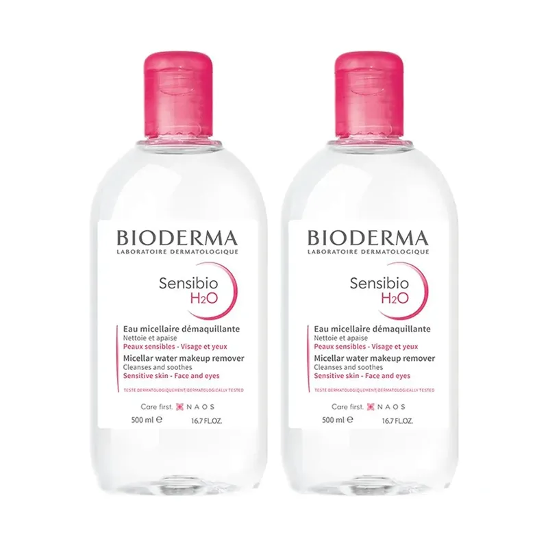 Kit Água Micelar Bioderma Sensibio H2O 500ml 2 Unidades