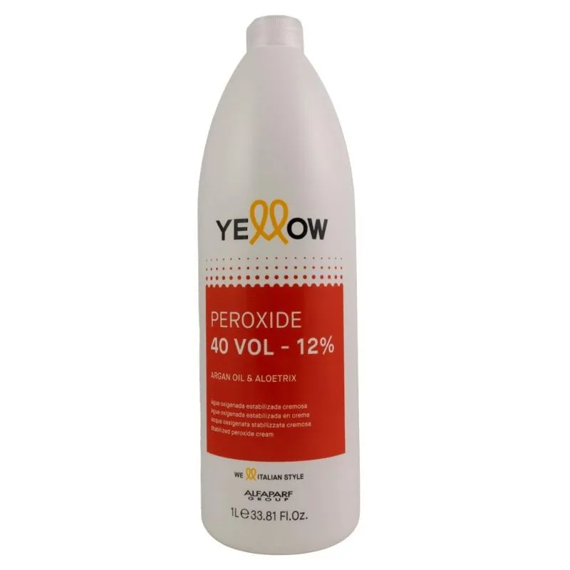 Água Oxigenada Estabilizada Cremosa Yellow 40 Volumes 1L