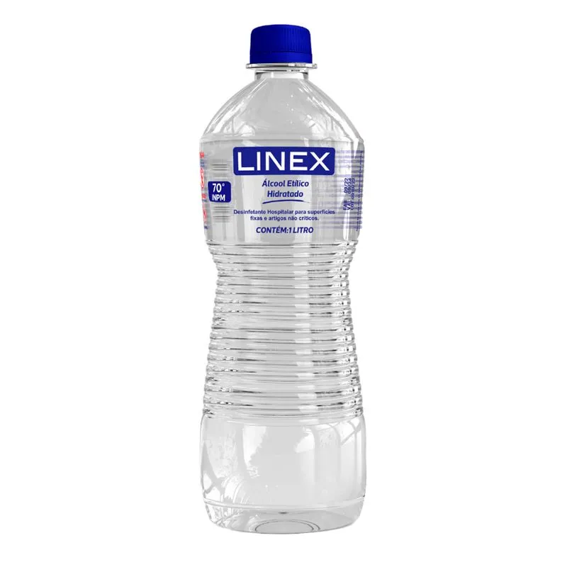 Álcool Etílico Hidratado Líquido 70% 1 Litro Linex