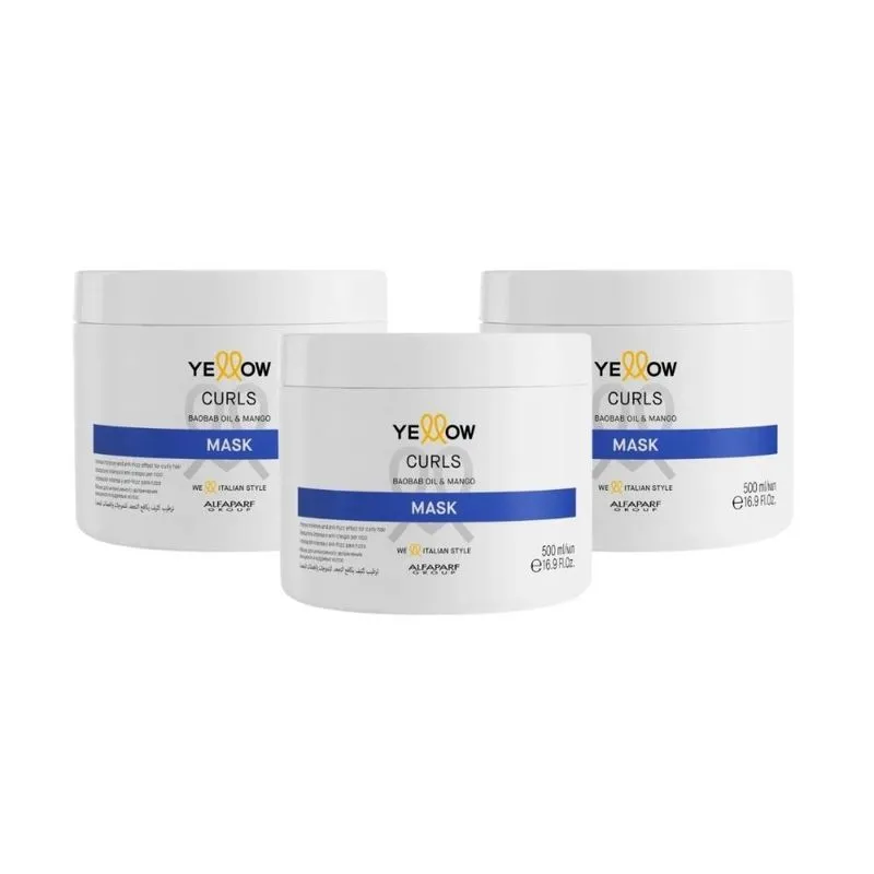 Alfaparf Group Yellow Curls - Kit 3 Máscaras - 500g