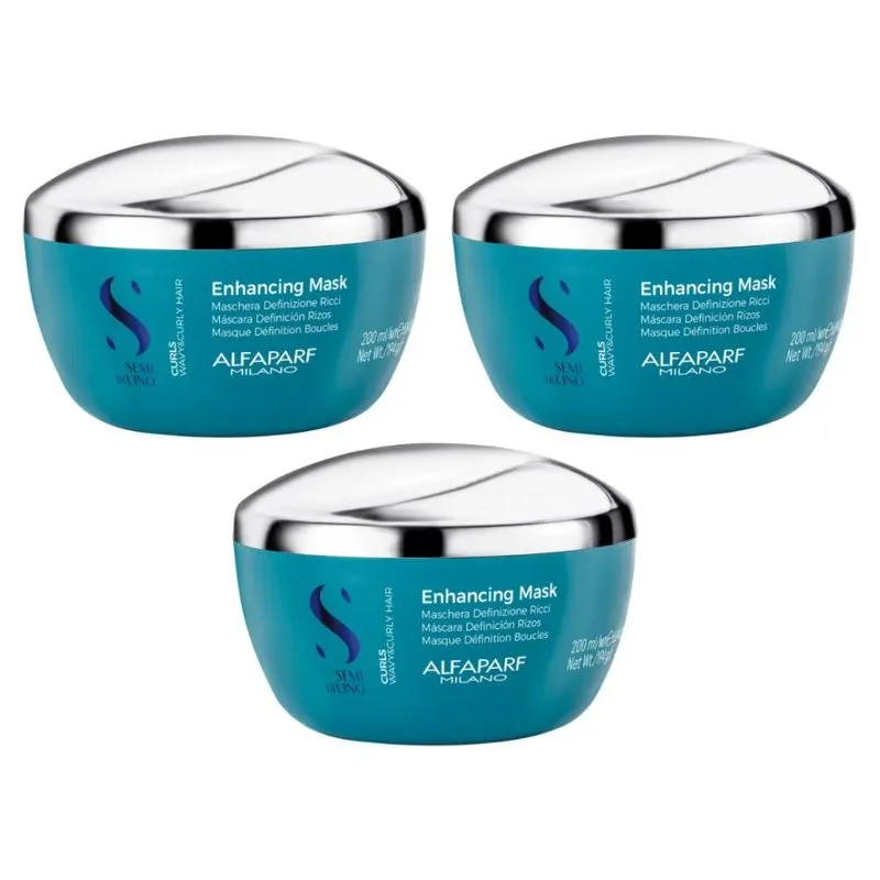 Alfaparf Semi di Lino Curls - Kit 3 Máscaras 200ml