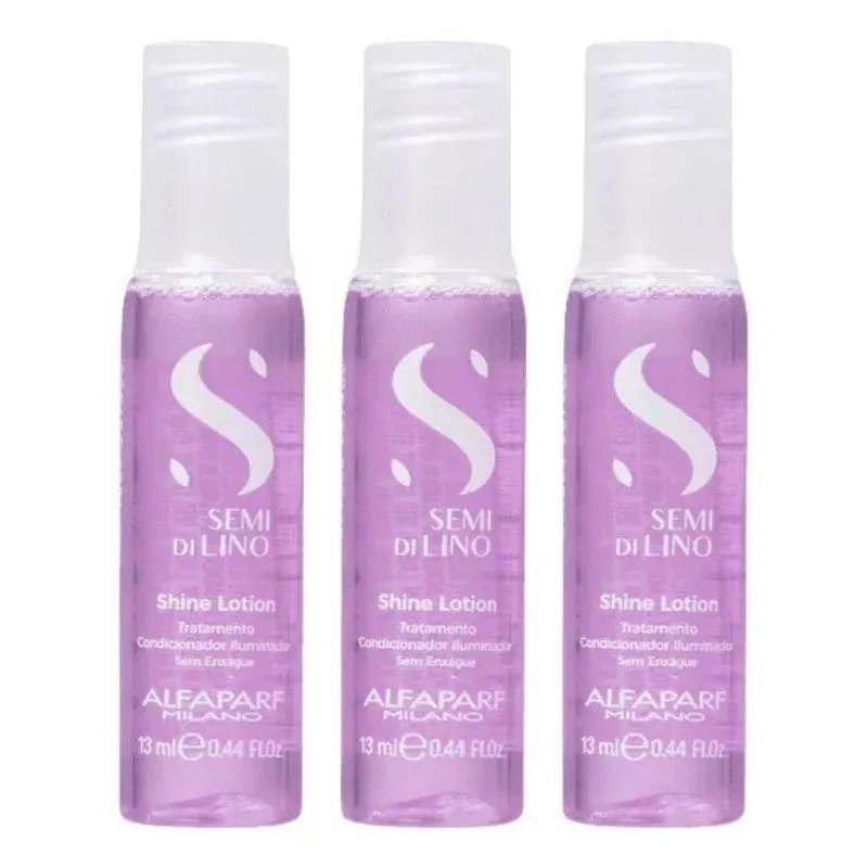 Alfaparf Semi Di Lino Sublime Shine - Kit com 3 Loções de 13ml