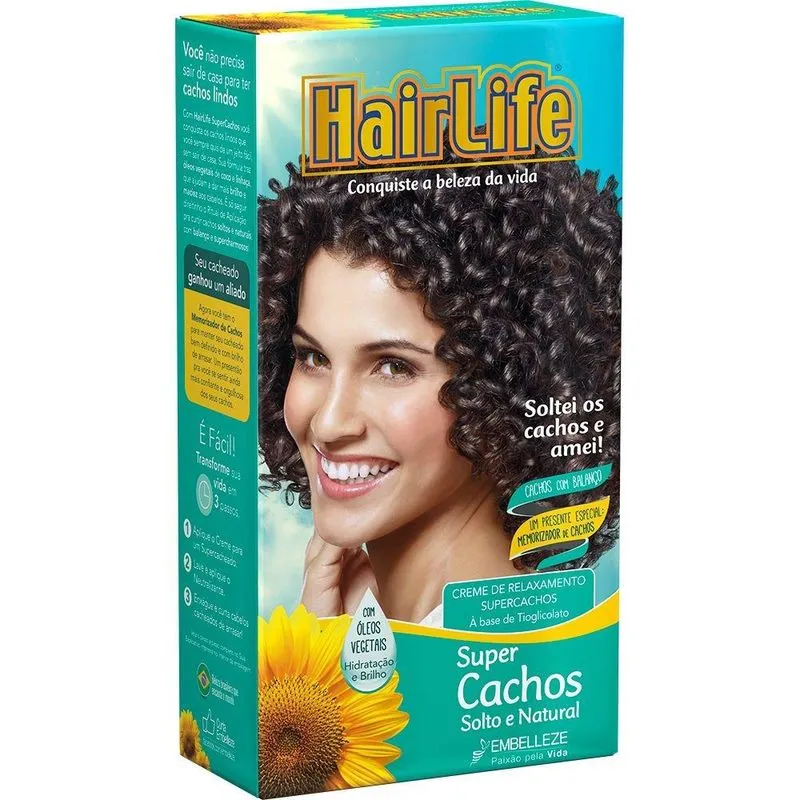 Alisante Hair Life Super Cachos Soltos e Naturais