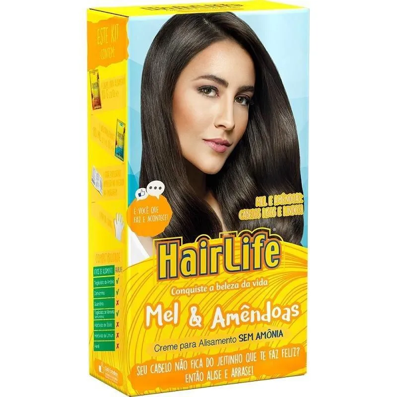 Alisante Hairlife 160g Mel e Amêndoas