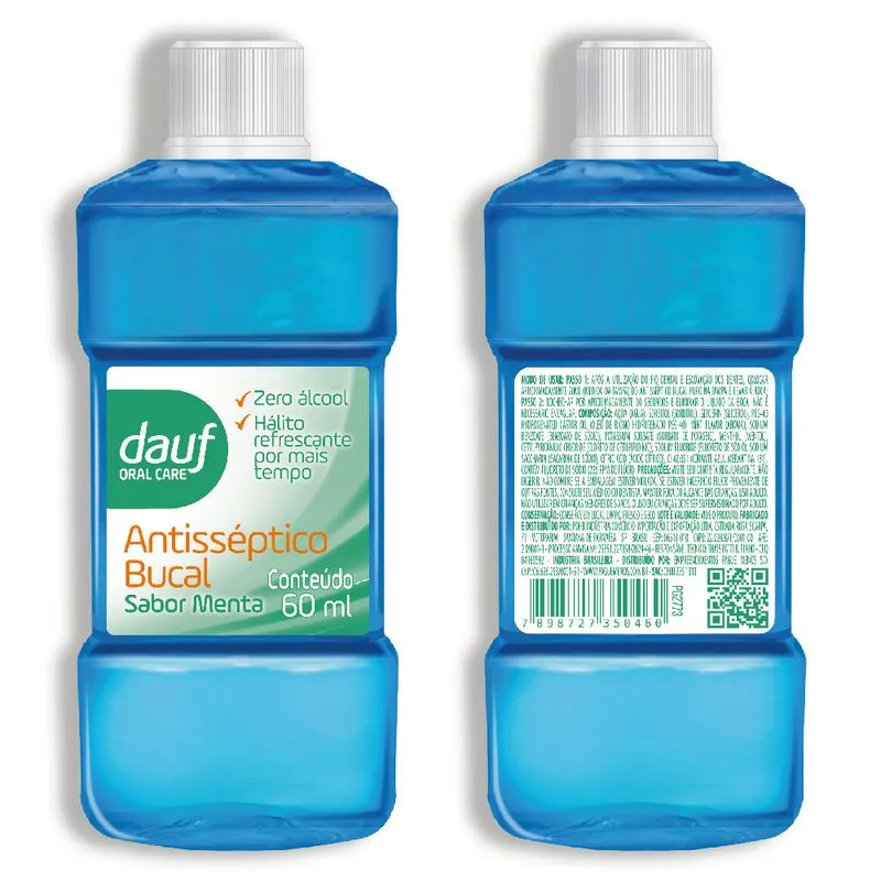 Antisseptico Bucal Dauf Menta 60ml