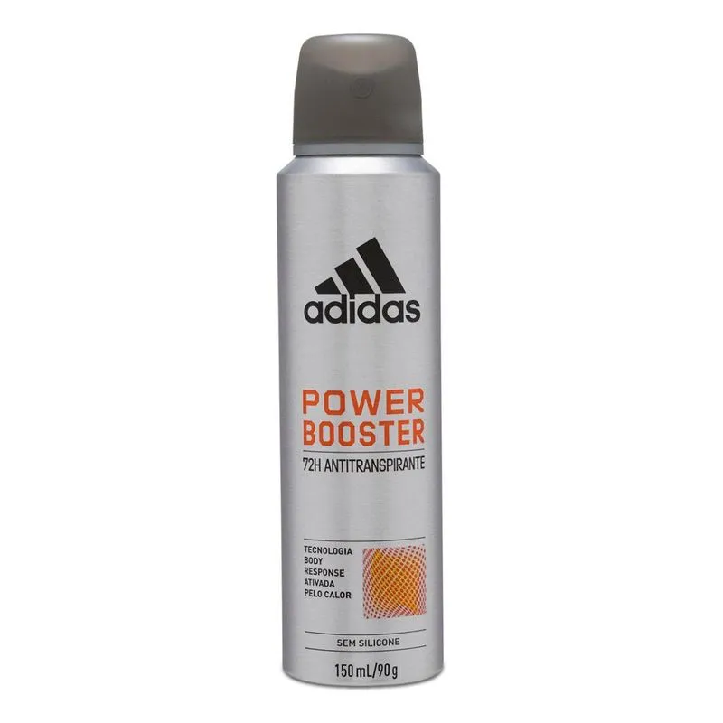 Desodorante Antitranspirante Adidas Masculino Power Booster 72h Aerossol 150ml