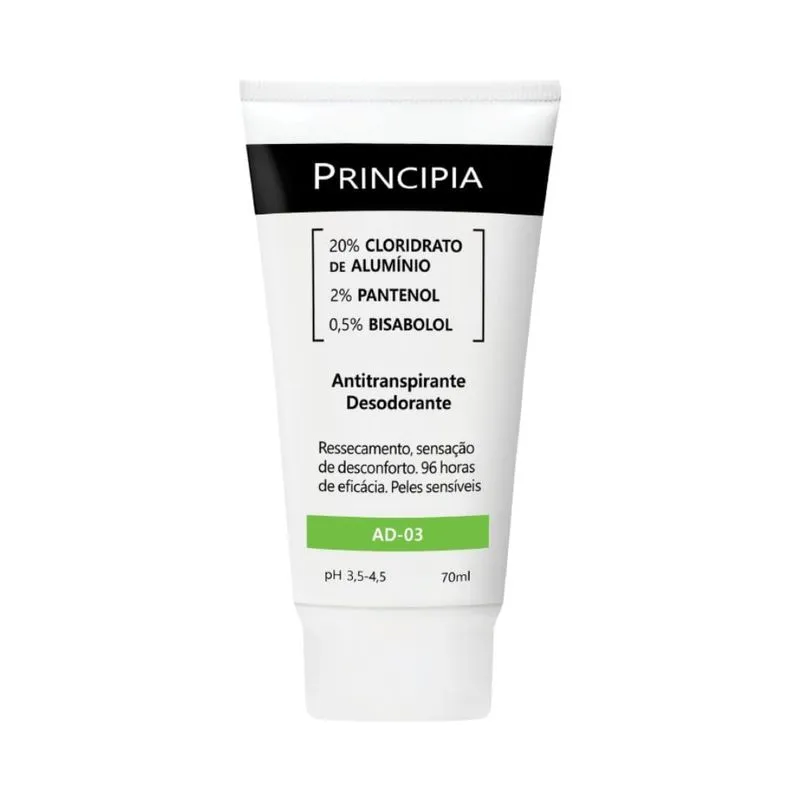 Desodorante Antitranspirante Principia AD-03 Creme 70ml