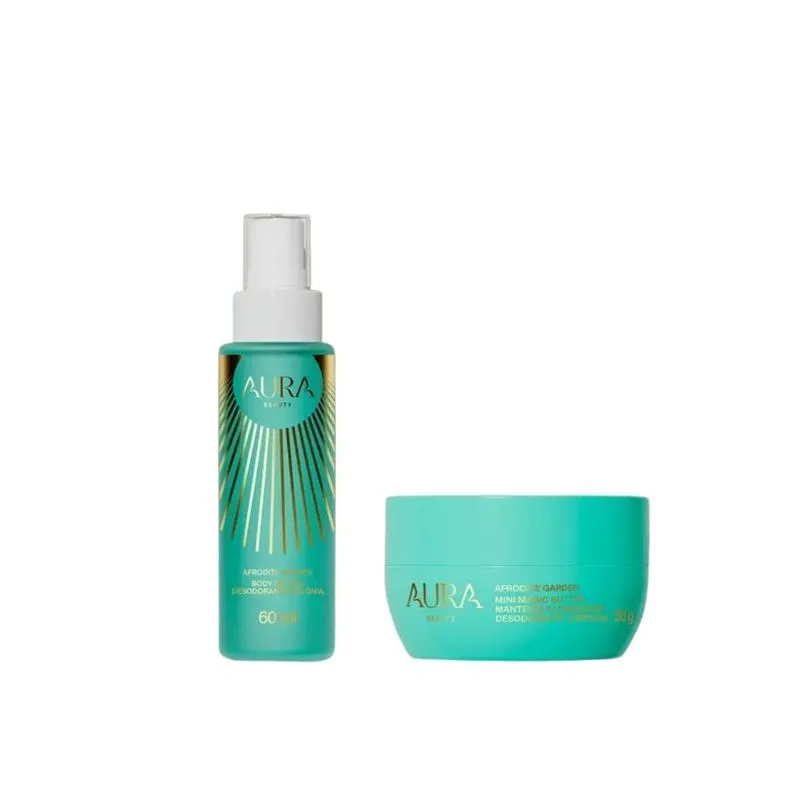 Aura Beauty - Afrodite Garden - Kit Body Splash 60ml + Manteiga Corporal 50g