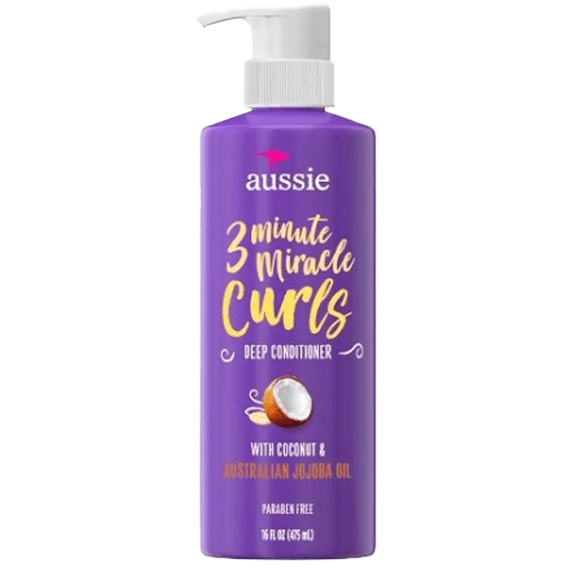 Aussie 3 Minute Miracle Curls Coonut & Aistralian Jojoba Oil - Condicionador 475ml