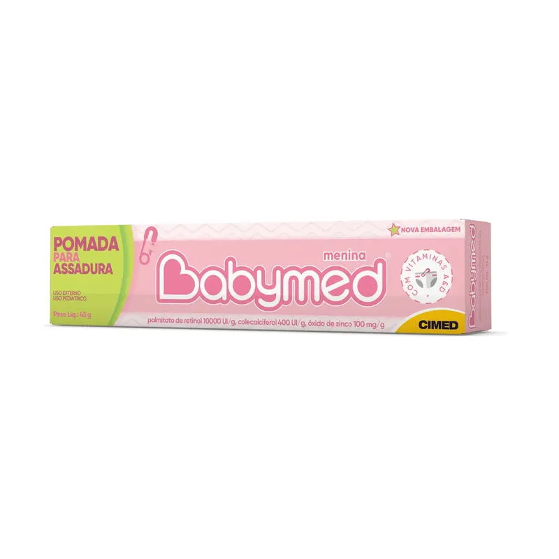 Pomada para Assadura Babymed Menina Rosa 45g