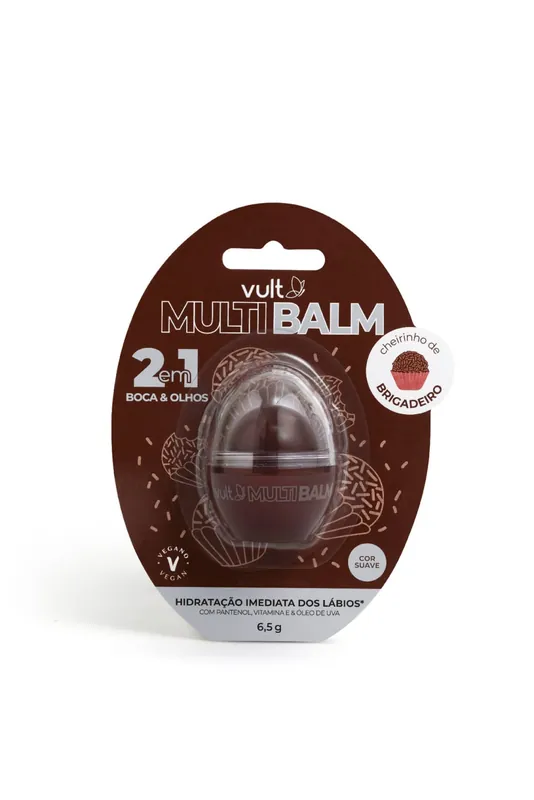 Balm Labial Stick 2 Em 1 Brigadeiro Vult Multi Blister 6,5g