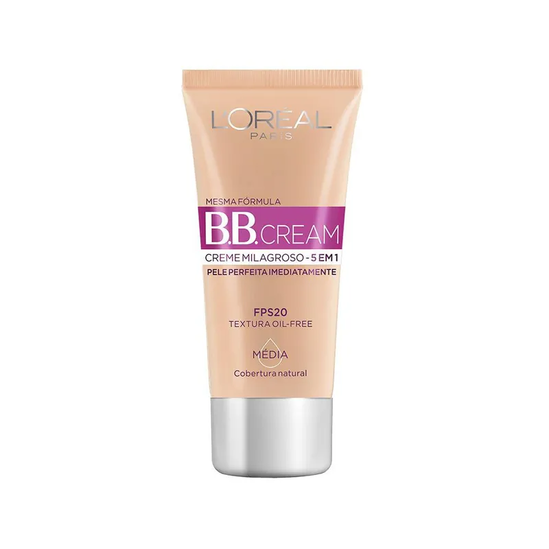 Base BB Cream L'Oréal Paris Dermo Expertise FPS 20 Cor Média 30ml