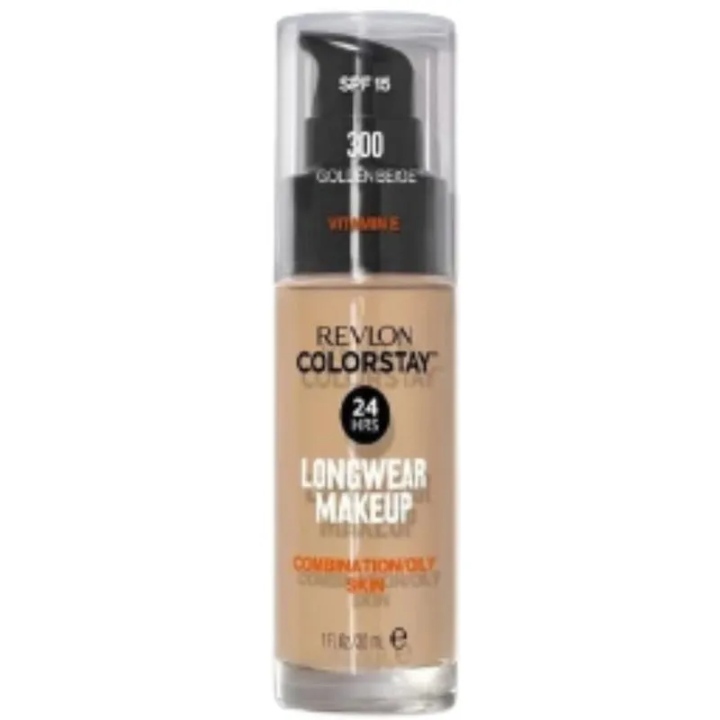 Base Líquida Colorstay Pump – Pele Oleosa Golden Beige nº 300 30ml