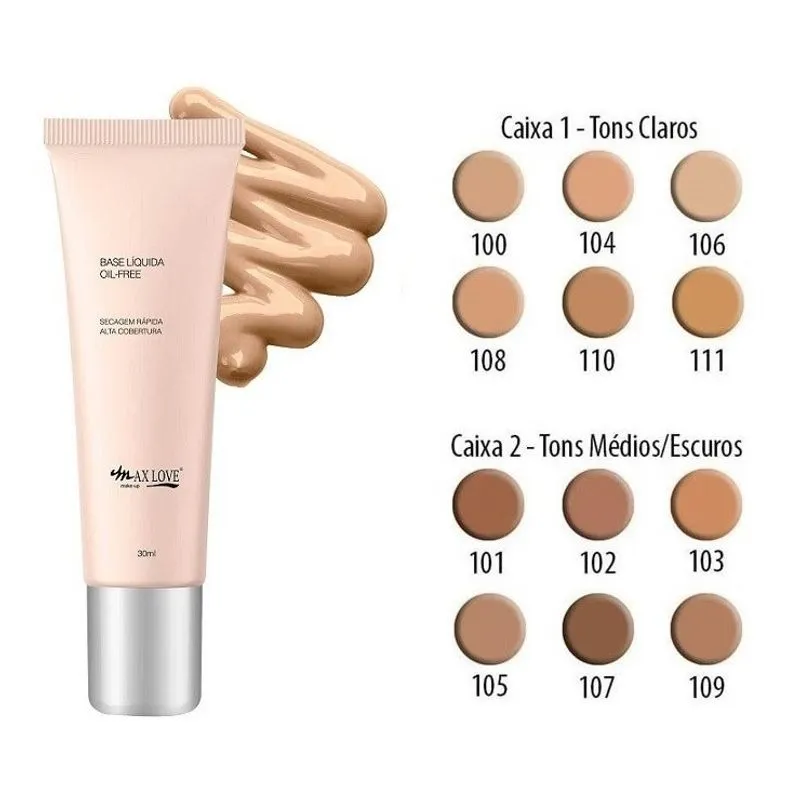 Base Matte Oil-Free Cor: 111 Max Love