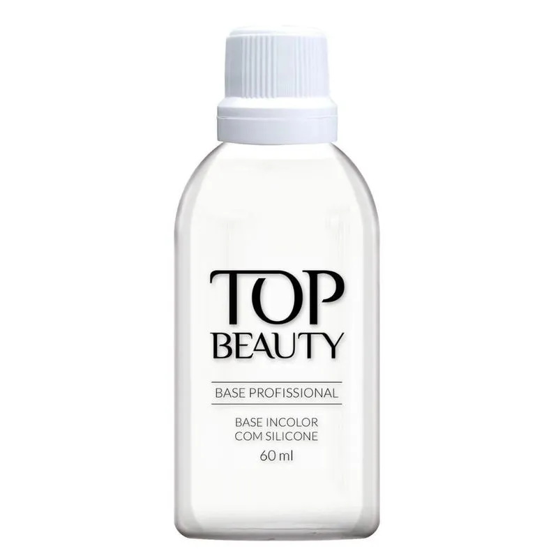 Base Profissional Incolor Com Silicone 60ml Top Beauty