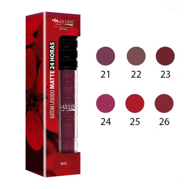 Batom Líquido 24 Horas Matte Cor: 23 Max Love