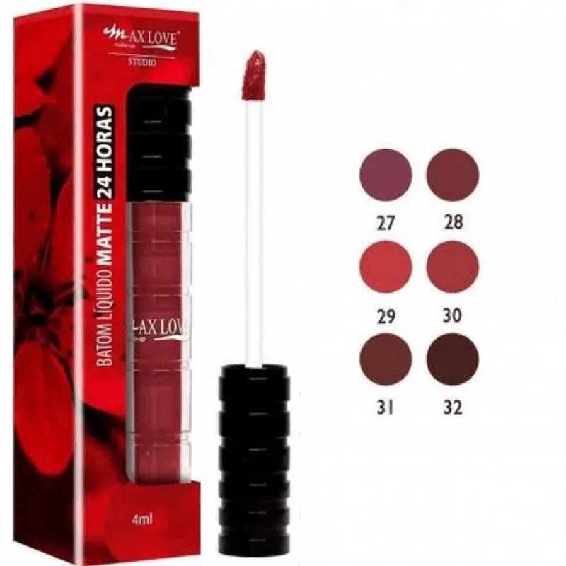 Batom Líquido 24 Horas Matte Cor: 32 Max Love (CCDM)