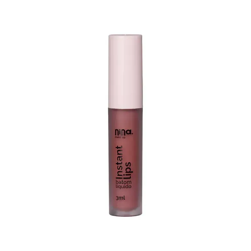 Batom Liquido Matte Instant Lips Bride Nina MakeUp 3ml