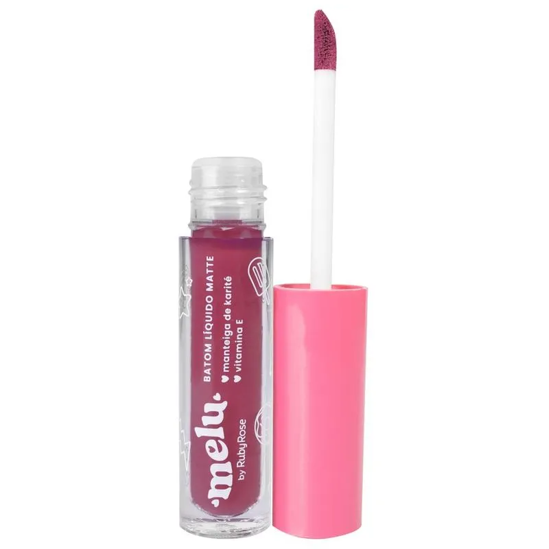 Batom Líquido Matte Melu Rr5634 Frutilly Rubyrose