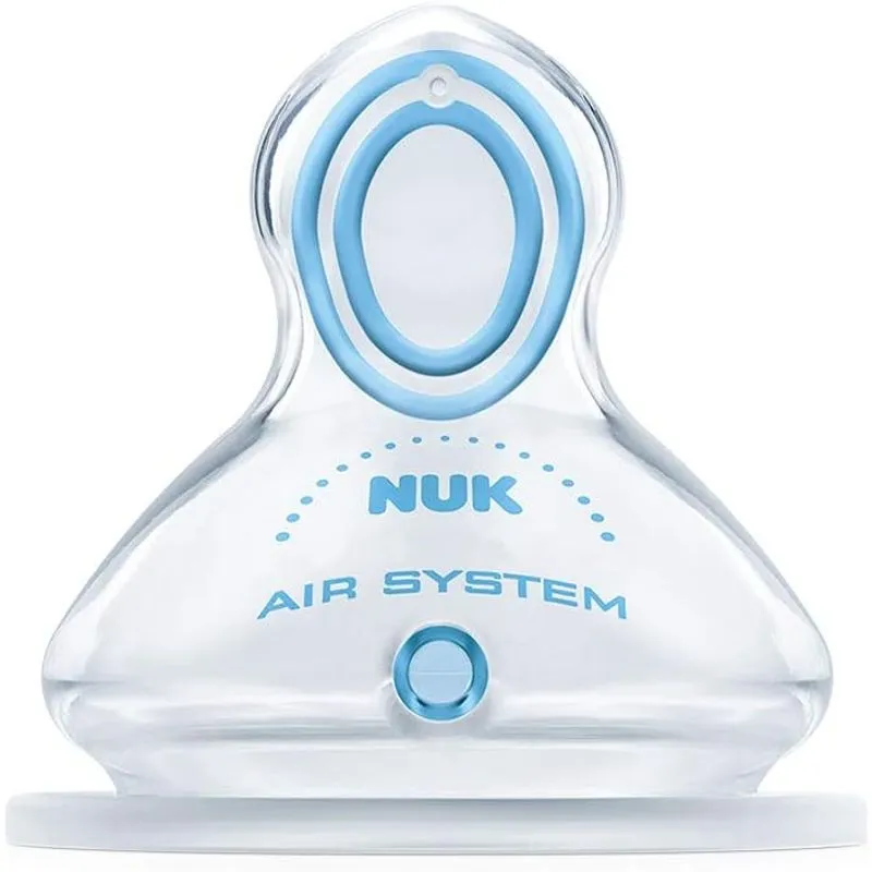 Bico para Mamadeira NUK First Choice Advanced +6 meses Flow Control Líquidos Engrossados Silicone Tamanho 2 1 Unidade