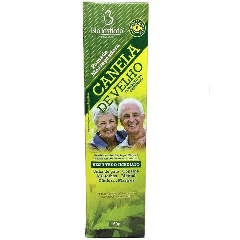 Bio Instinto Pomada Canela de Velho com Sebo de Carneiro 150g