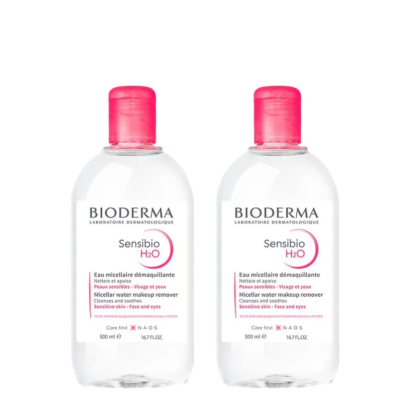 Bioderma - Kit Água Micelar Sensibio H20 - 500ml 2 Unidades