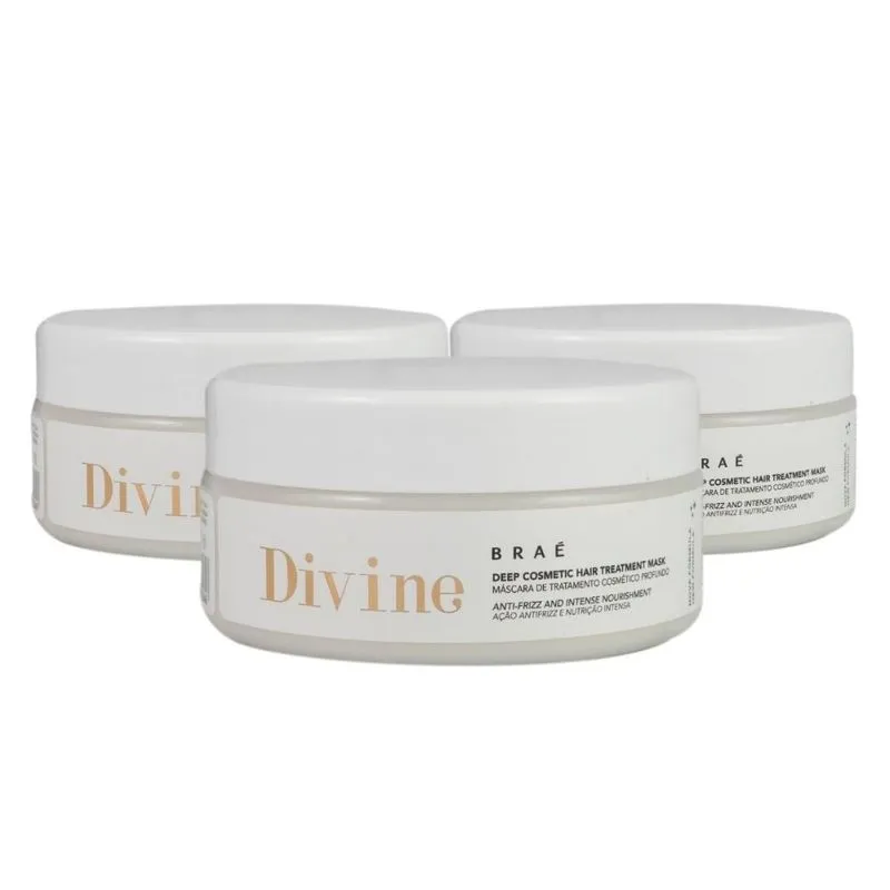 Braé Divine Kit 3 Máscara Capilar 200g