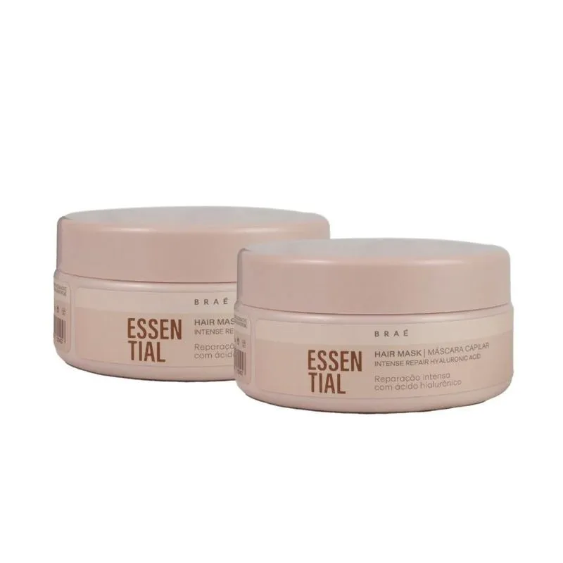 Braé Essential - Kit 2 Máscaras Capilares Reparação Intensa - 200g cada