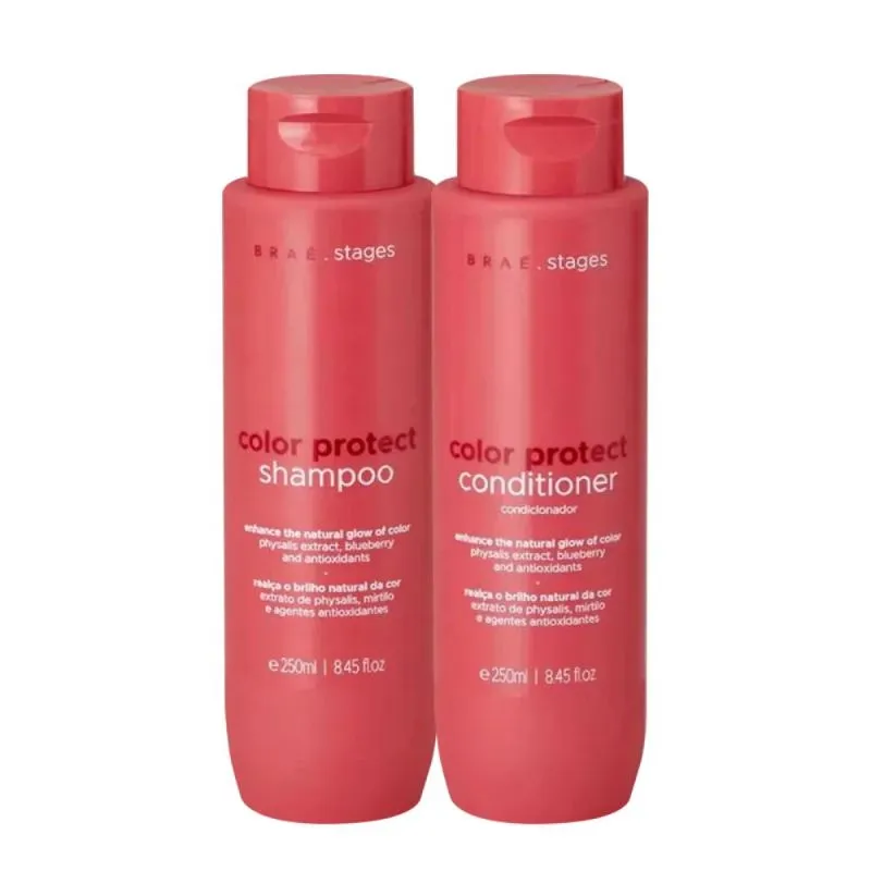Braé Stages Color Protect Kit: Shampoo e Condicionador 250ml