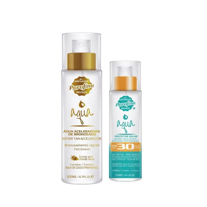 Bruma Refrescante FPS 30 + Água Acelerador de Bronzeado - Parafina Bronze