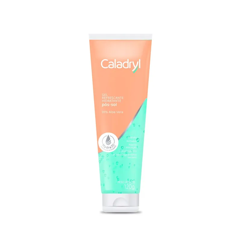 Loção Pós-Sol Gel Refrescante Caladryl Aloe Vera Hidratante 120g