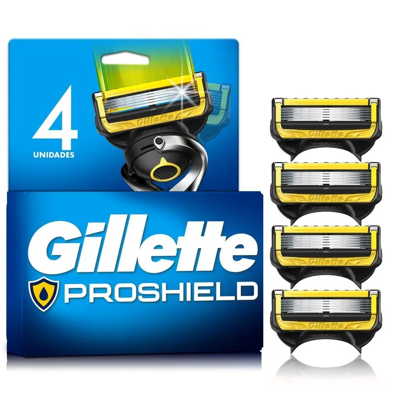 Carga para Aparelho de Barbear Gillette Proshield 4 Unidades
