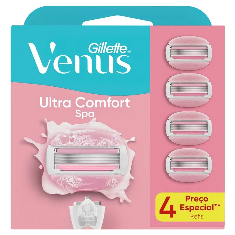 Carga para Aparelho de Depilação Gillette Venus Skin Comfort SPA 4 Unidades