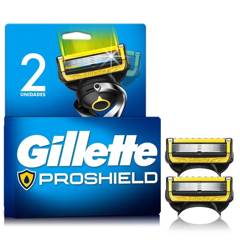 Carga para Aparelho de Barbear Gillette Proshield 2 Unidades
