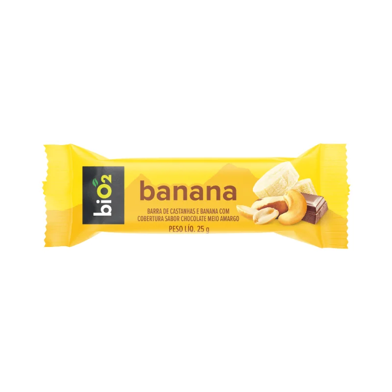 Barra De Castanhas E Frutas Bio2 Banana Com Chocolate 25 G