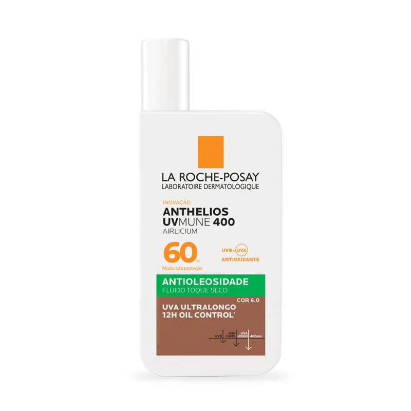 Protetor Solar Facial La Roche Posay Anthelios Uvmune Airlicium 400 Com Cor 6.0 Fps60 40ml