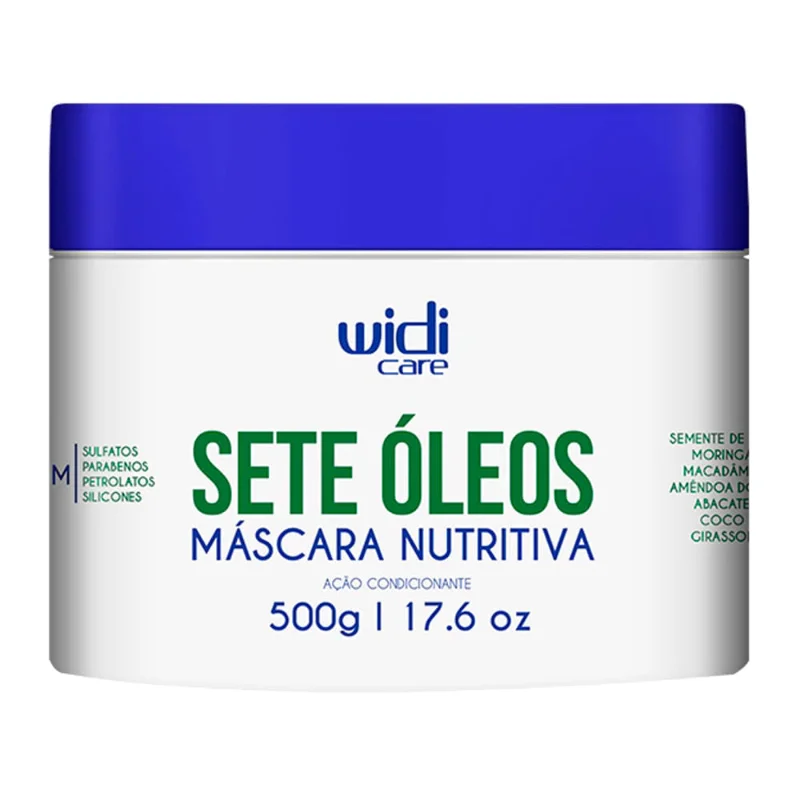 Widi Care - Sete Óleos Nutritiva Ação Condicionante - Máscara Capilar - 500g