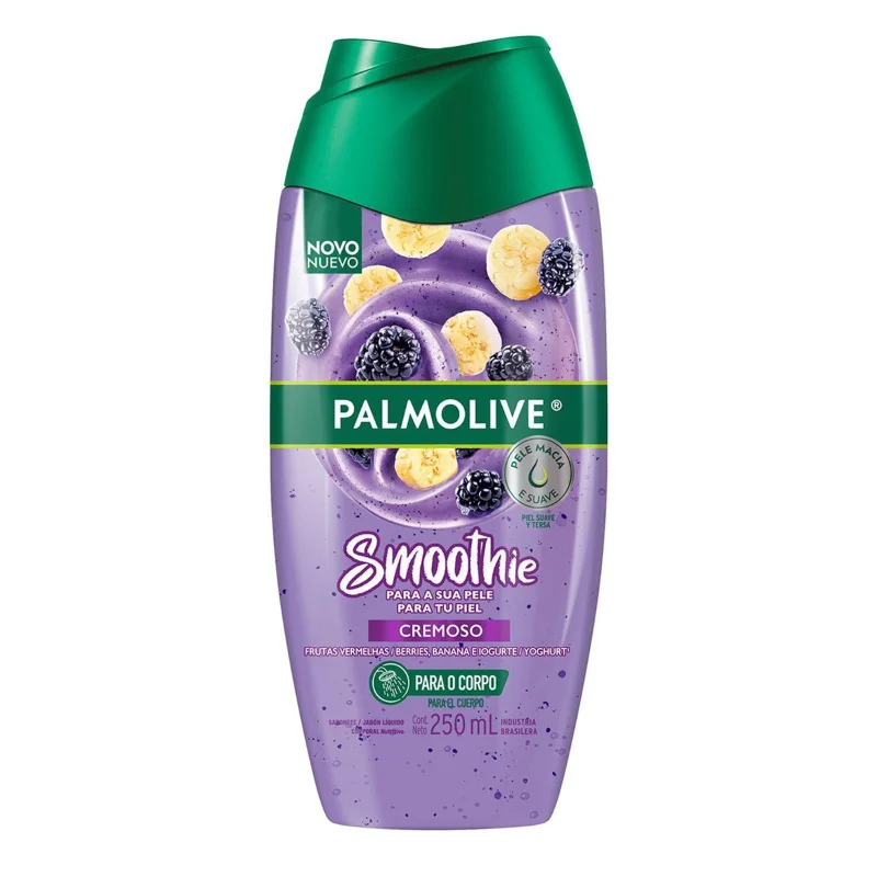 Sabonete Líquido Palmolive Smoothie Cremoso Frutas Vermelhas, Banana E Iogurte 250ml