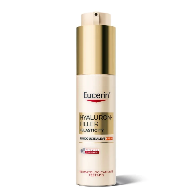 Fluido Facial Anti-Idade Eucerin Hyaluron-Filler + Elasticity Fps 50 50ml
