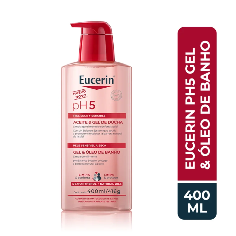 Óleo De Banho Eucerin Ph5 Gel 400ml