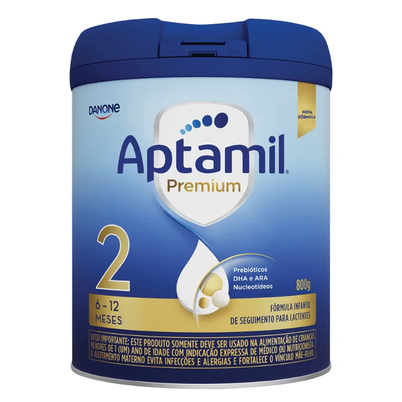 Fórmula Infantil Aptamil Premium 2 6 a 12 Meses 800g