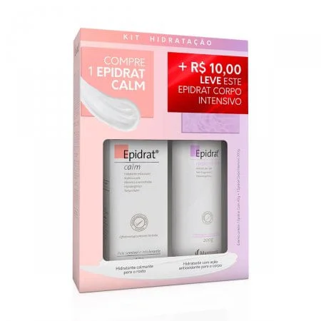 Epidrat Calm 40g Leve Epidrat Corpo Intensivo 200g Por R$10,00