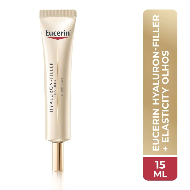 Creme para o Contorno dos Olhos Eucerin Hyaluron-Filler + Elasticity Anti Idade FPS 15 15ml
