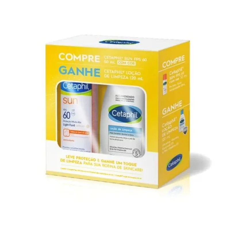 Cetaphil Sun Fps60 50ml Com Cor E Ganhe Cetaphil Loção De Limpeza 120ml