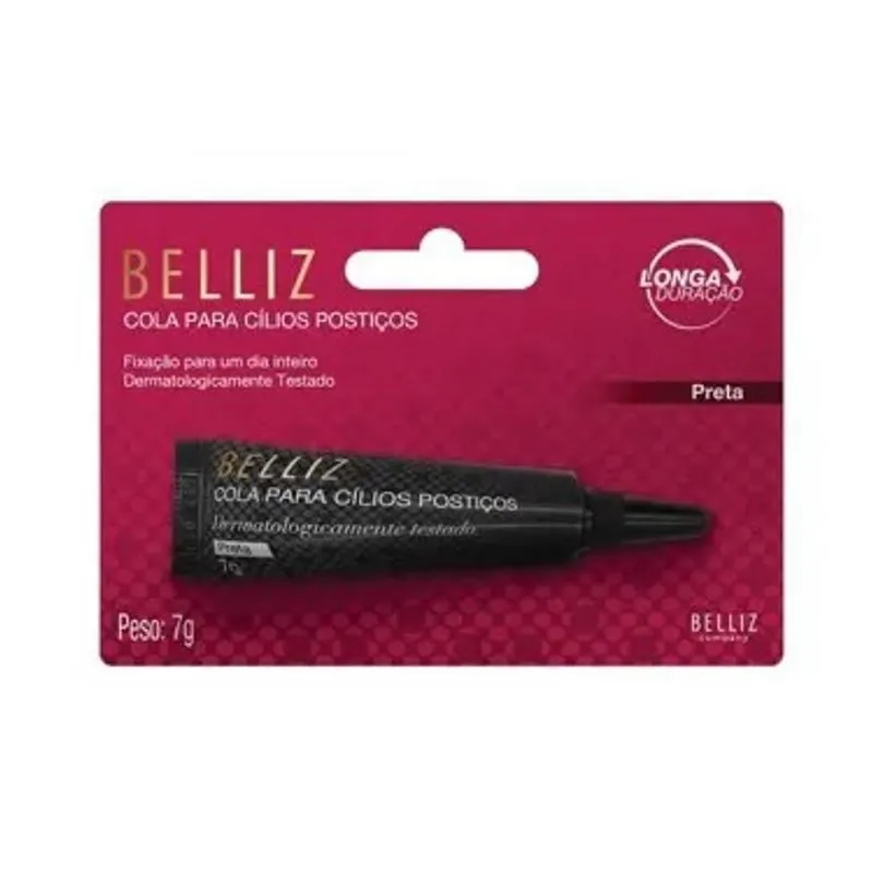 Cola para Cílios Postiços Belliz - Preta 7g