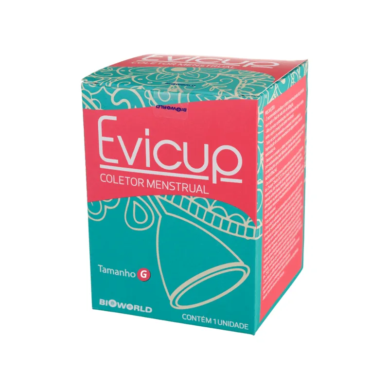Coletor Menstrual EVICUP Silicone Medicinal Sem Corante. Tamanho G 1 un